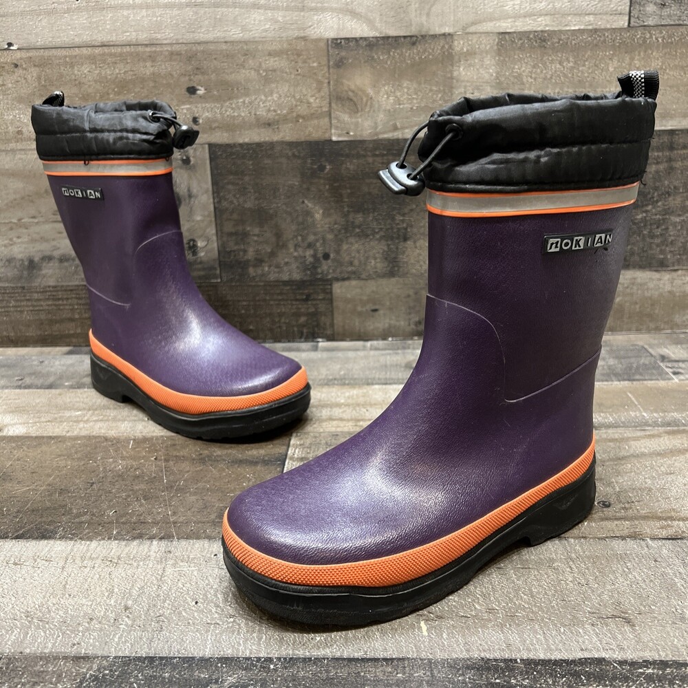 Nokian Footwear Wellies Womens Rubber Boots Winter Size 34 Purple